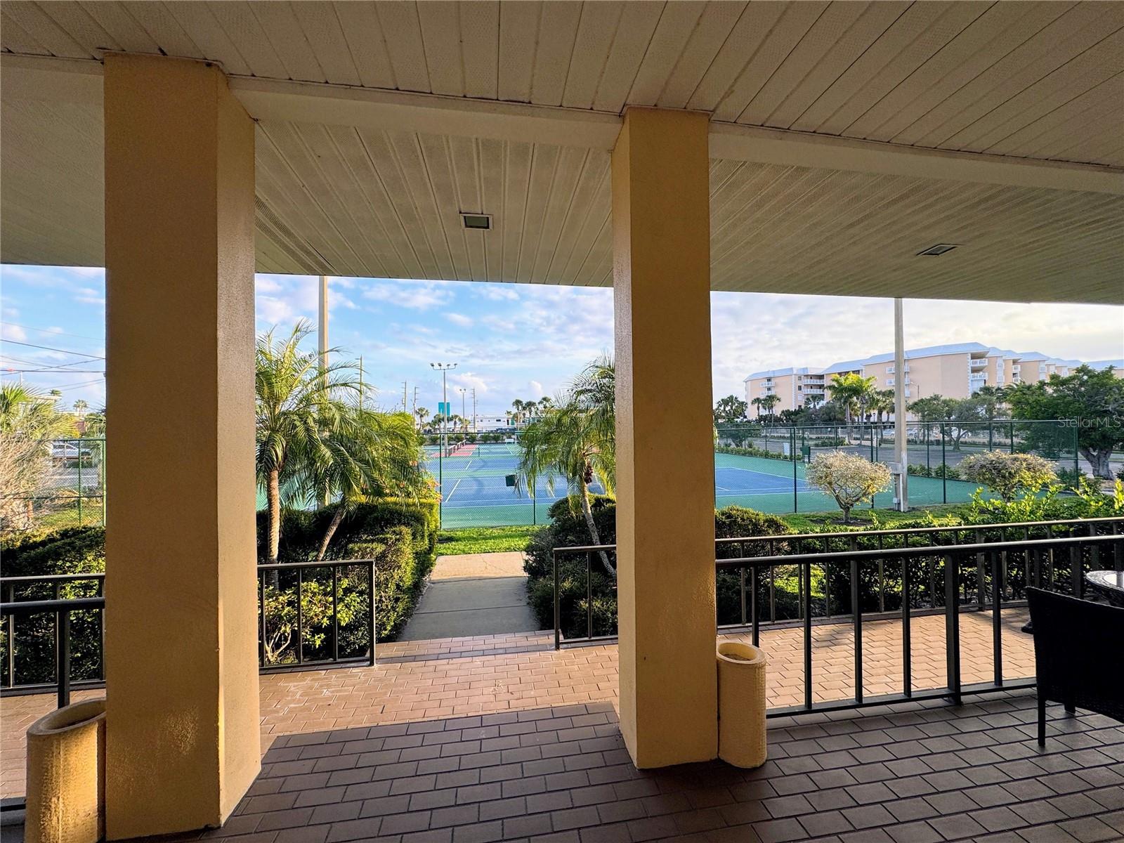 Tennis Courts next to the clubhouse