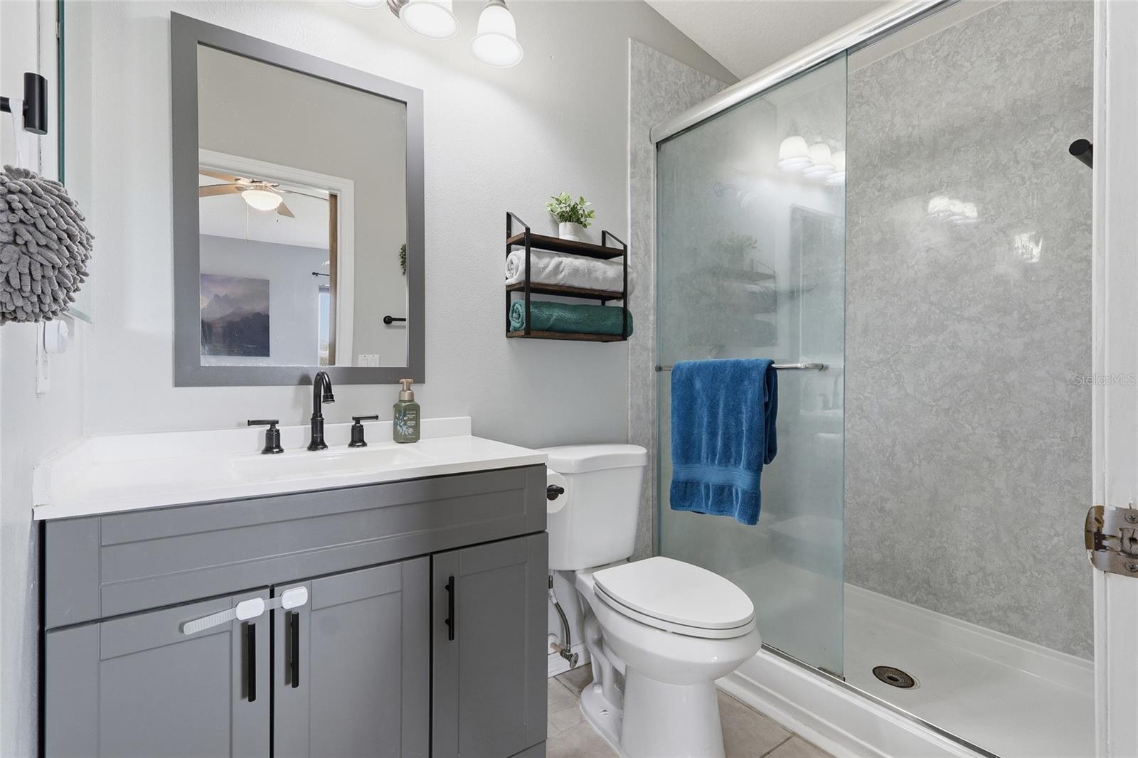 Primary Bathroom with walk in shower!