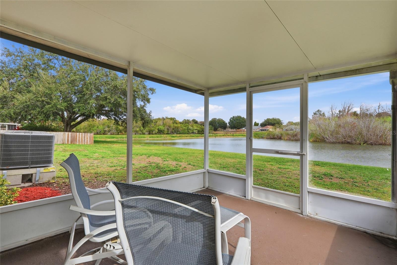 Relax and enjoy the beautiful backyard views.