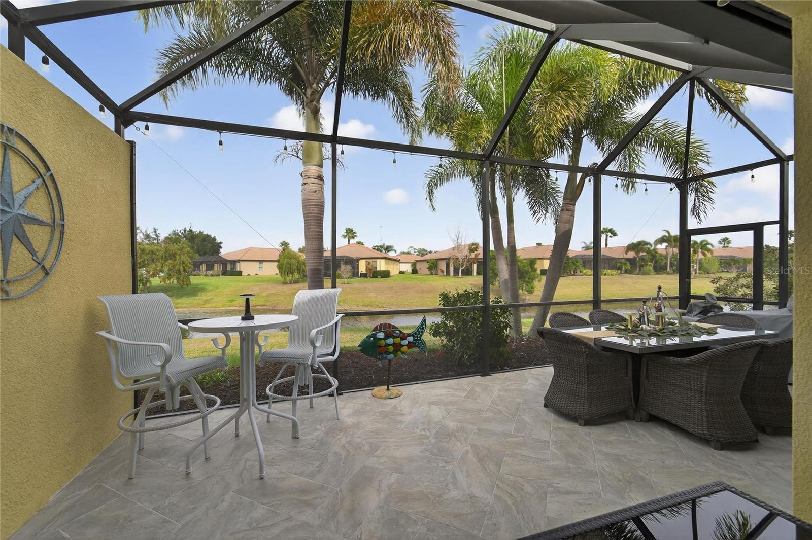 Screened extended lanai