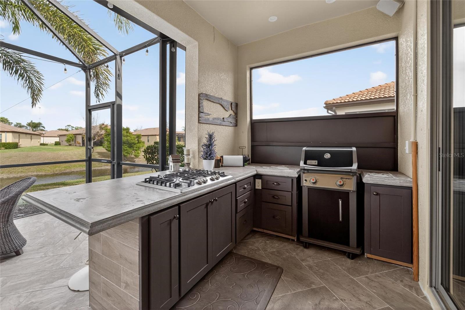 Custom lanai kitchen