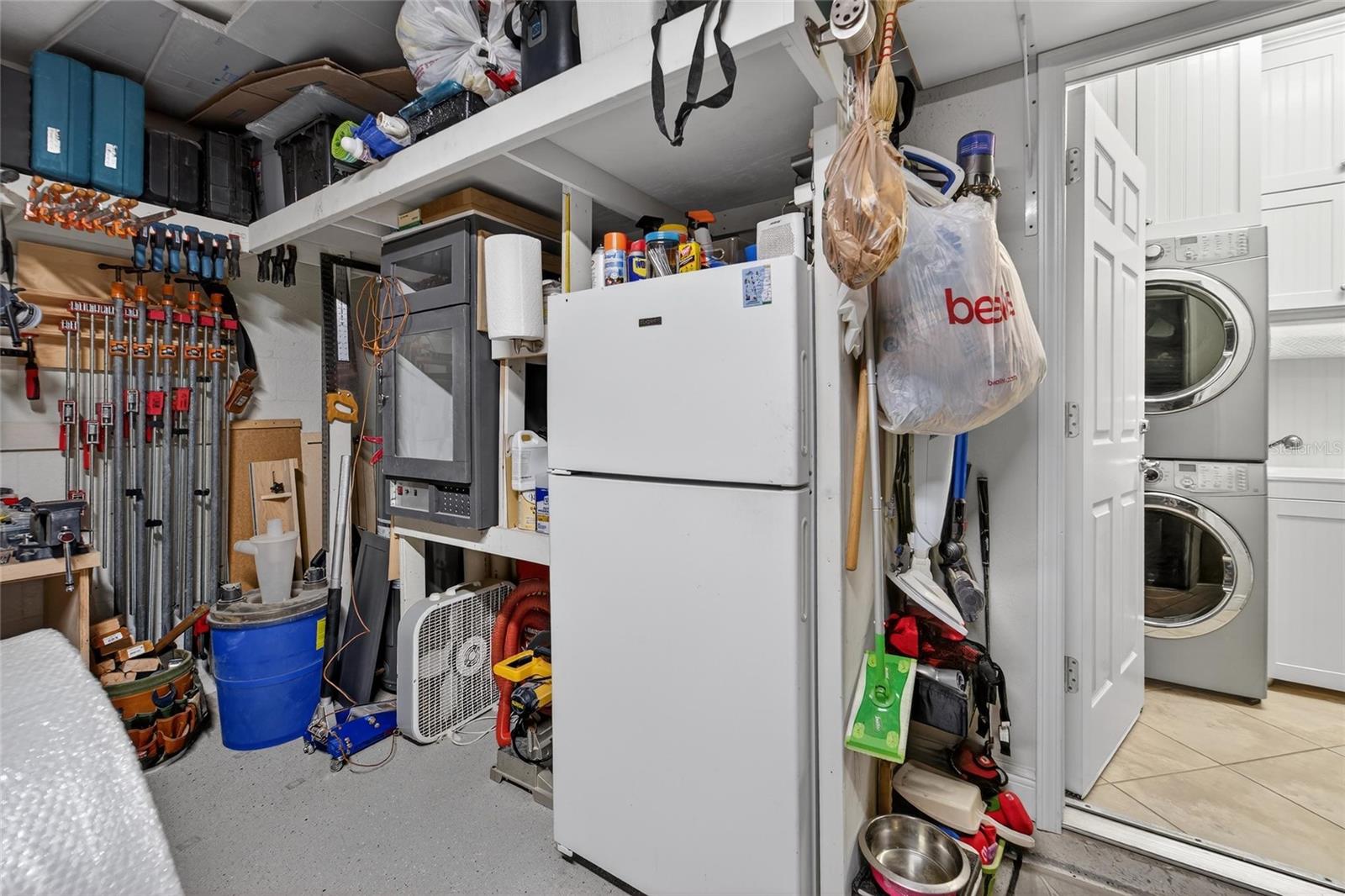 Garage to laundry room