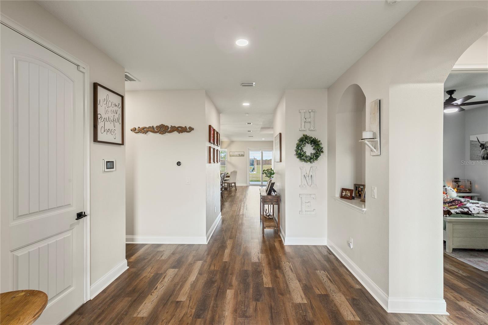 Interior front entry