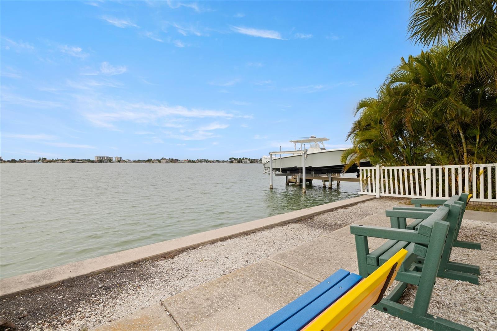 Enjoy daily walks by the water