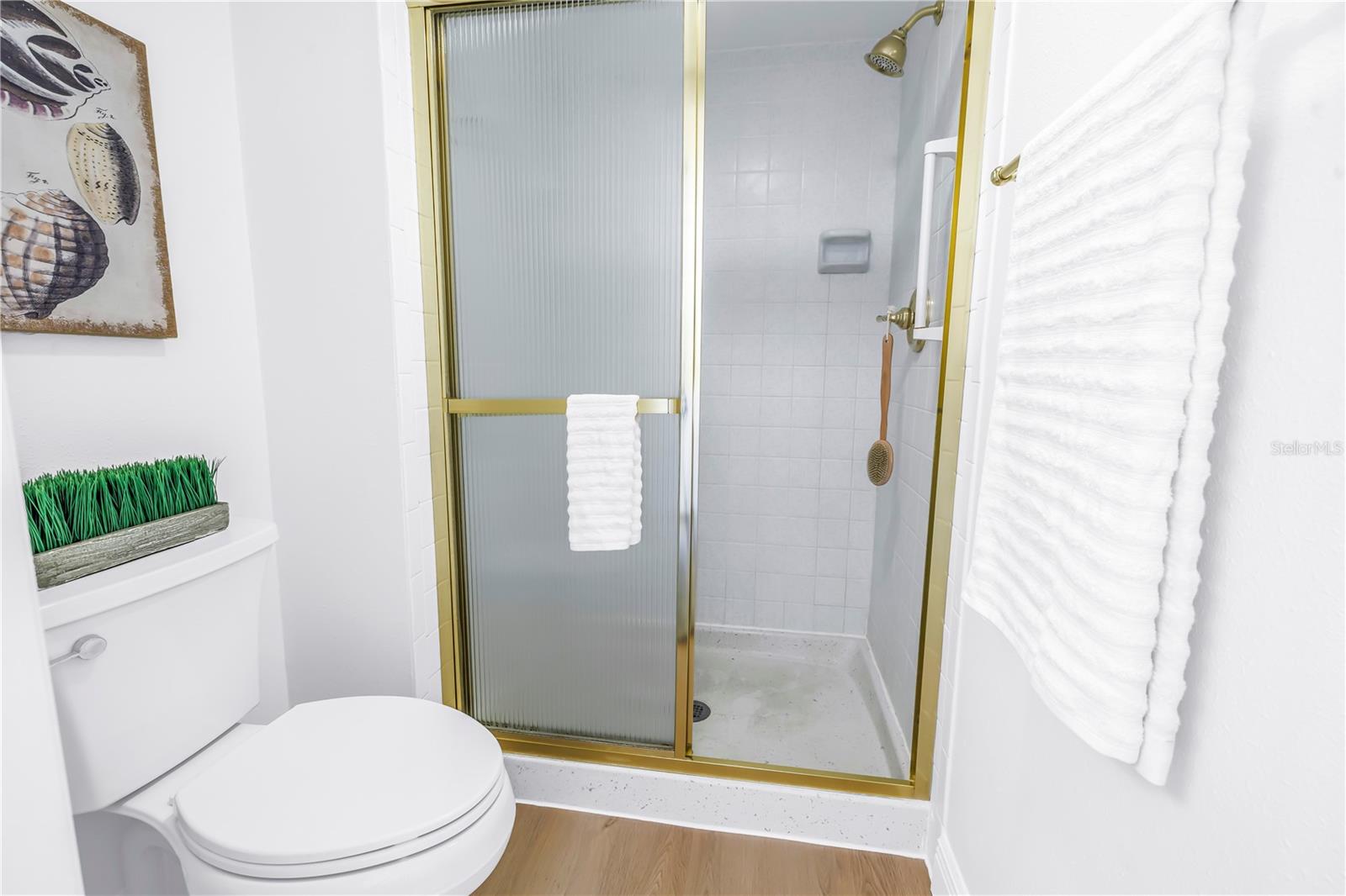 Separate Shower and Water Closet