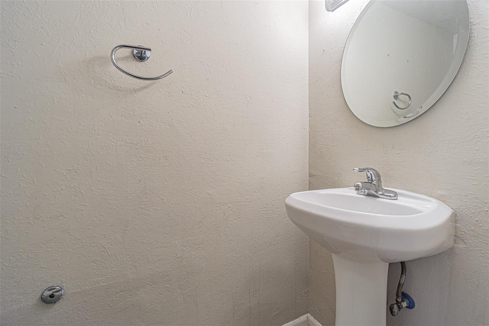 1/2 bathroom first floor