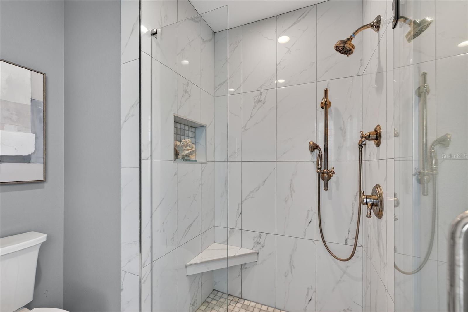 Primary bathroom Shower