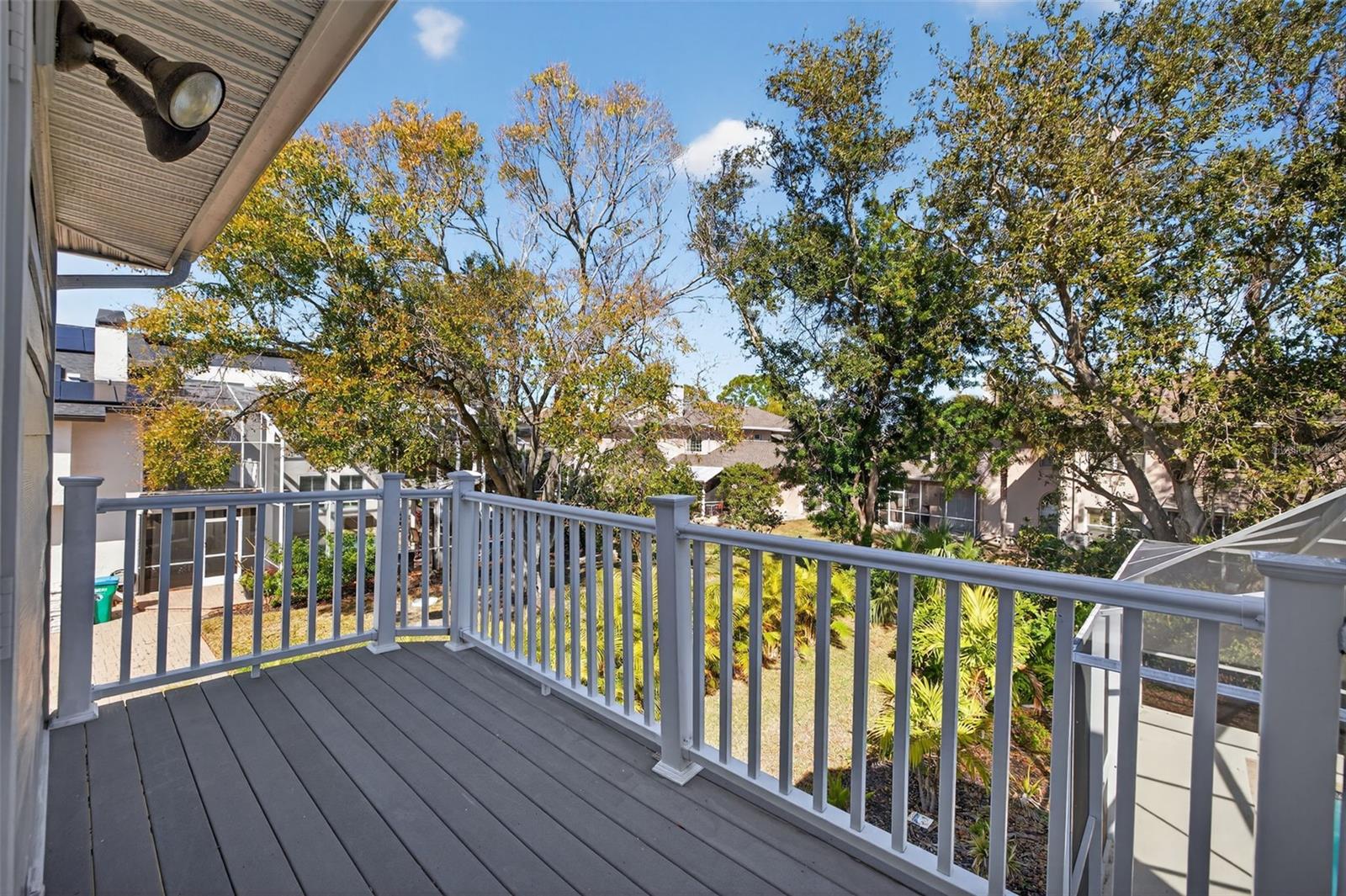 Balcony off primary bedroom