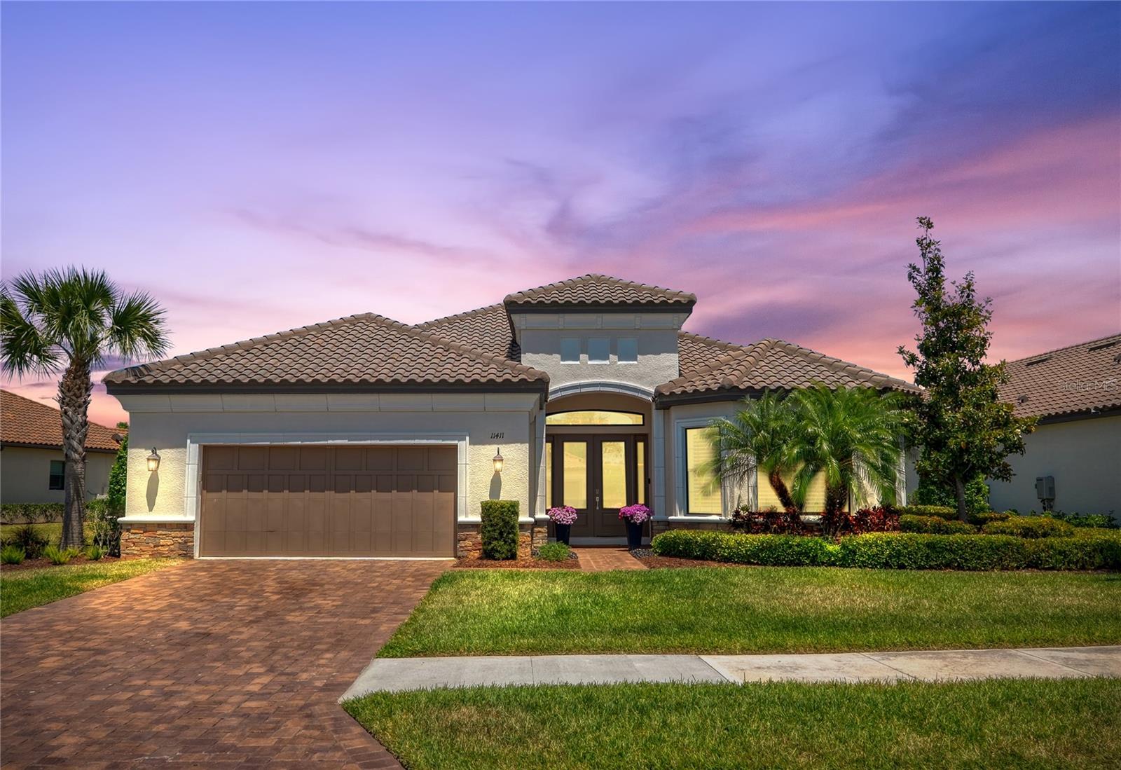 Front elevation twilight