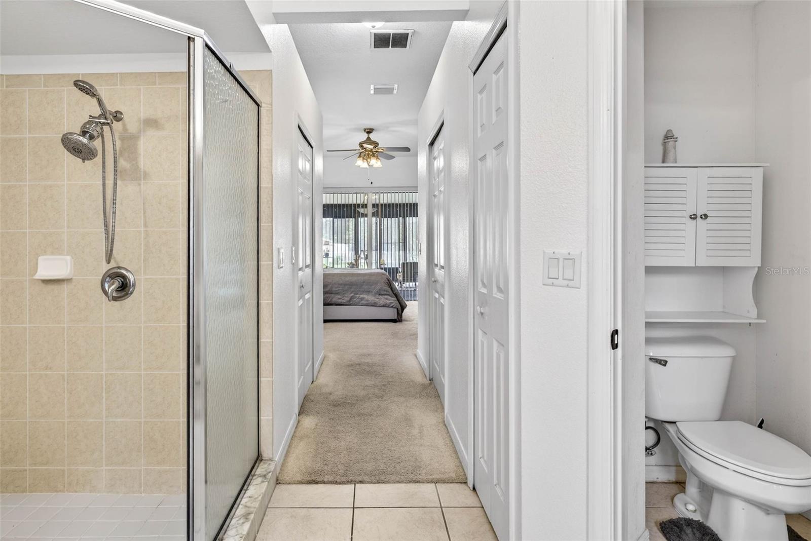 Primary Bathroom and Dual Master Closets Alt View