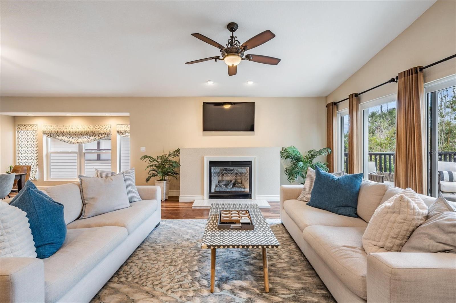 Living Room with Gas Fireplace