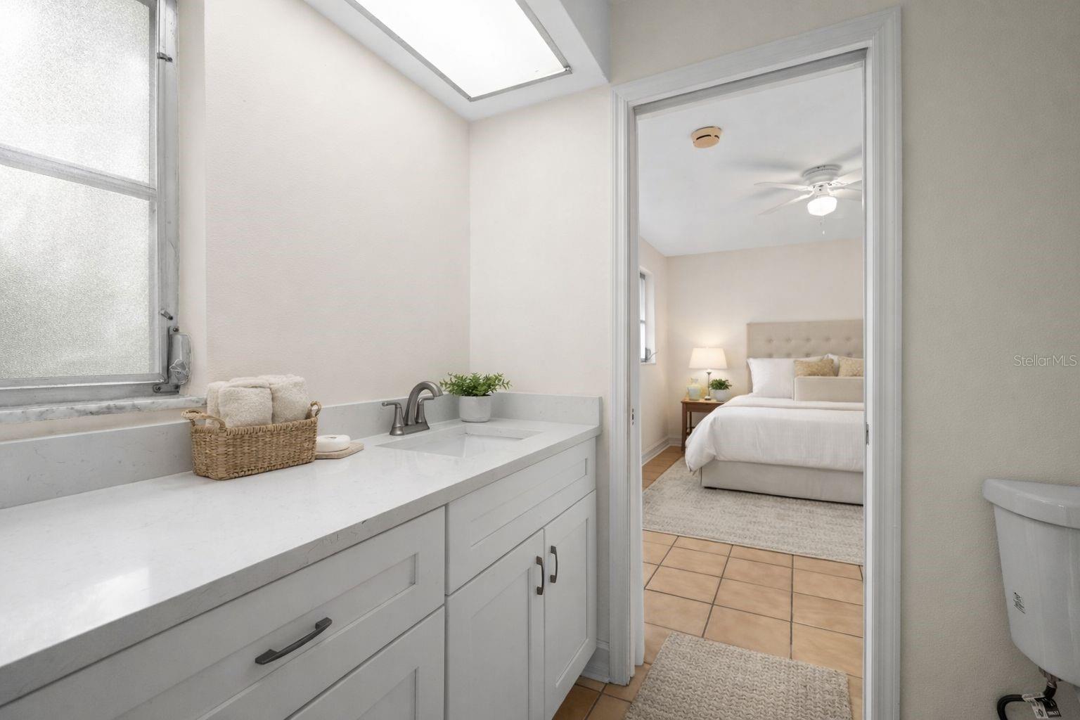 Jack and Jill Bathroom between Bedroom 2 and 3