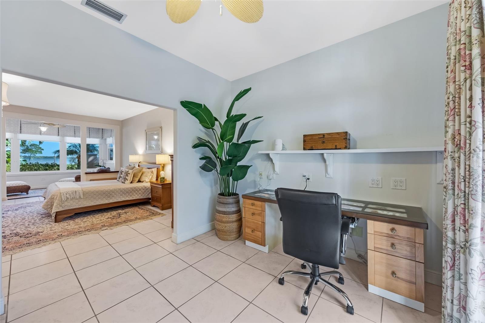 Office situated off Primary Suite