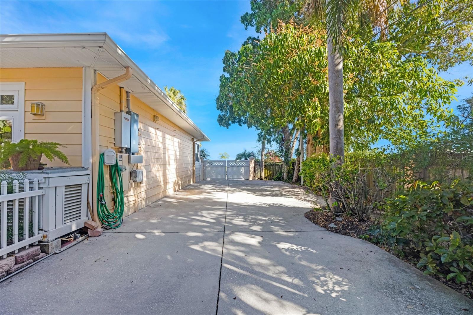 Easterly view of RV/boat parking pad
