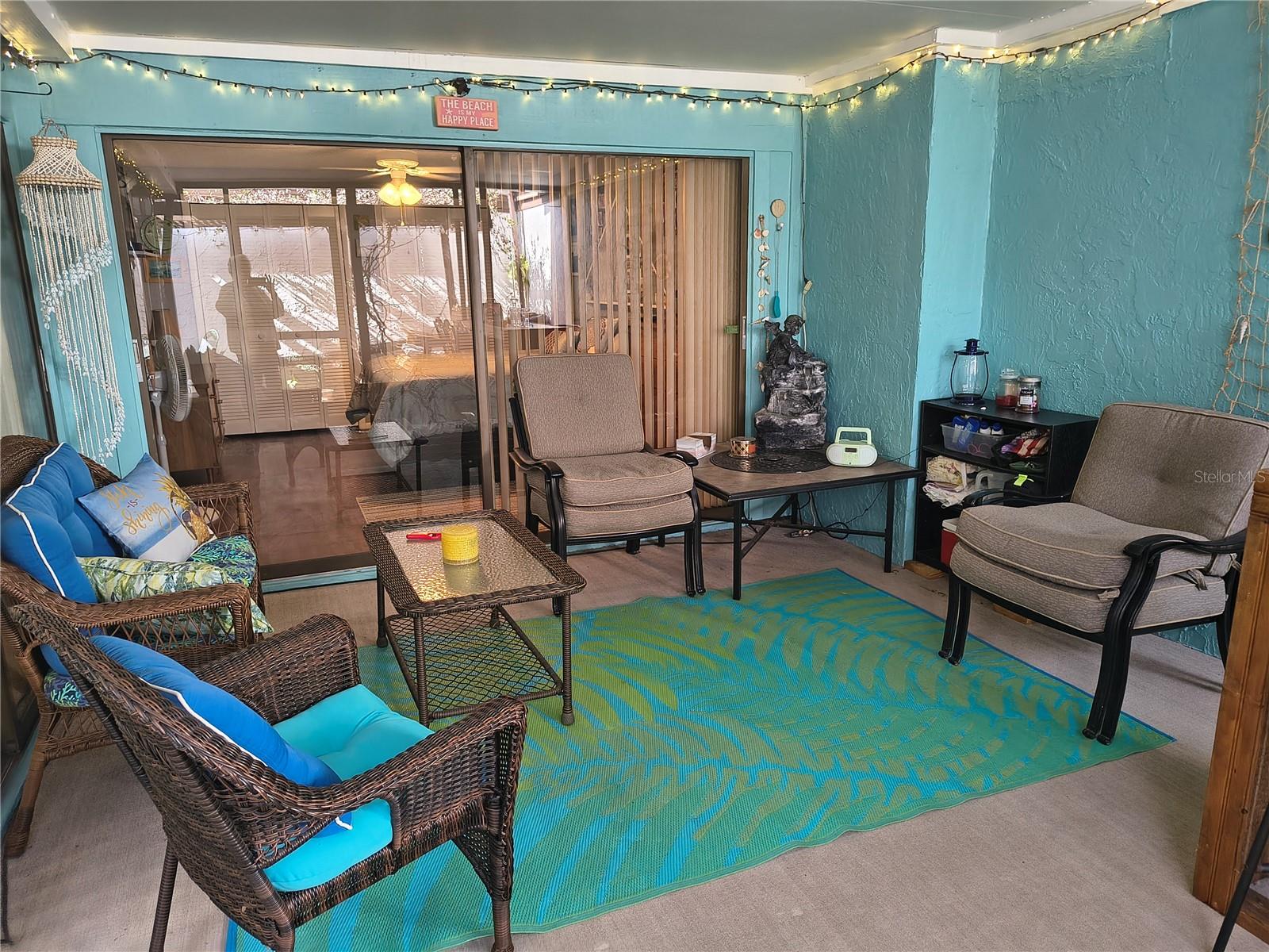 Large Enclosed Lanai off of Kitchen and Master Bedroom.