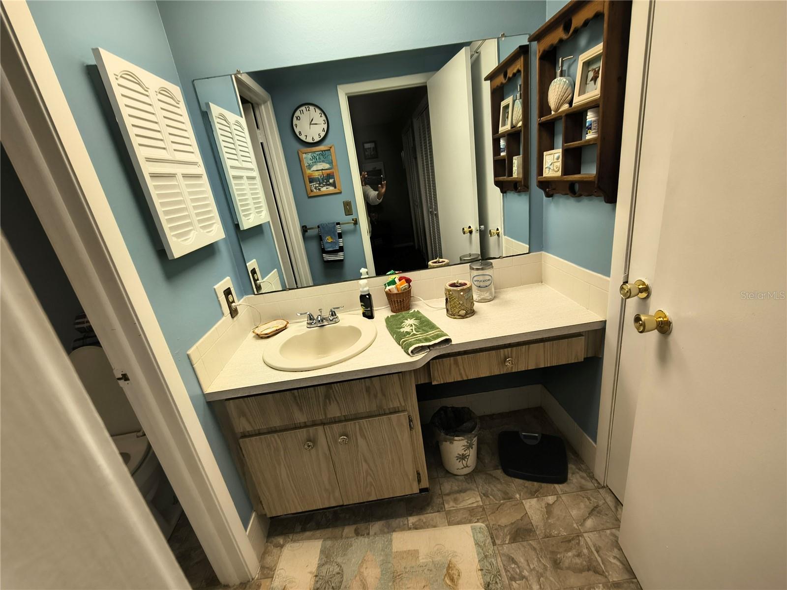 Primary Bathroom has privacy door to shower and toilet