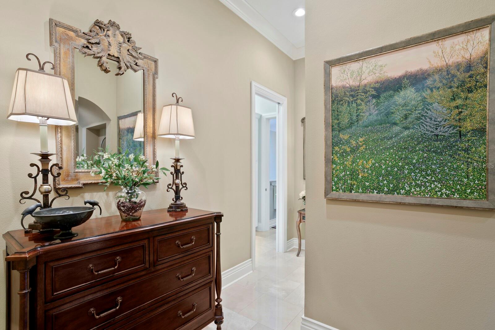 welcoming vestibule entering from garage