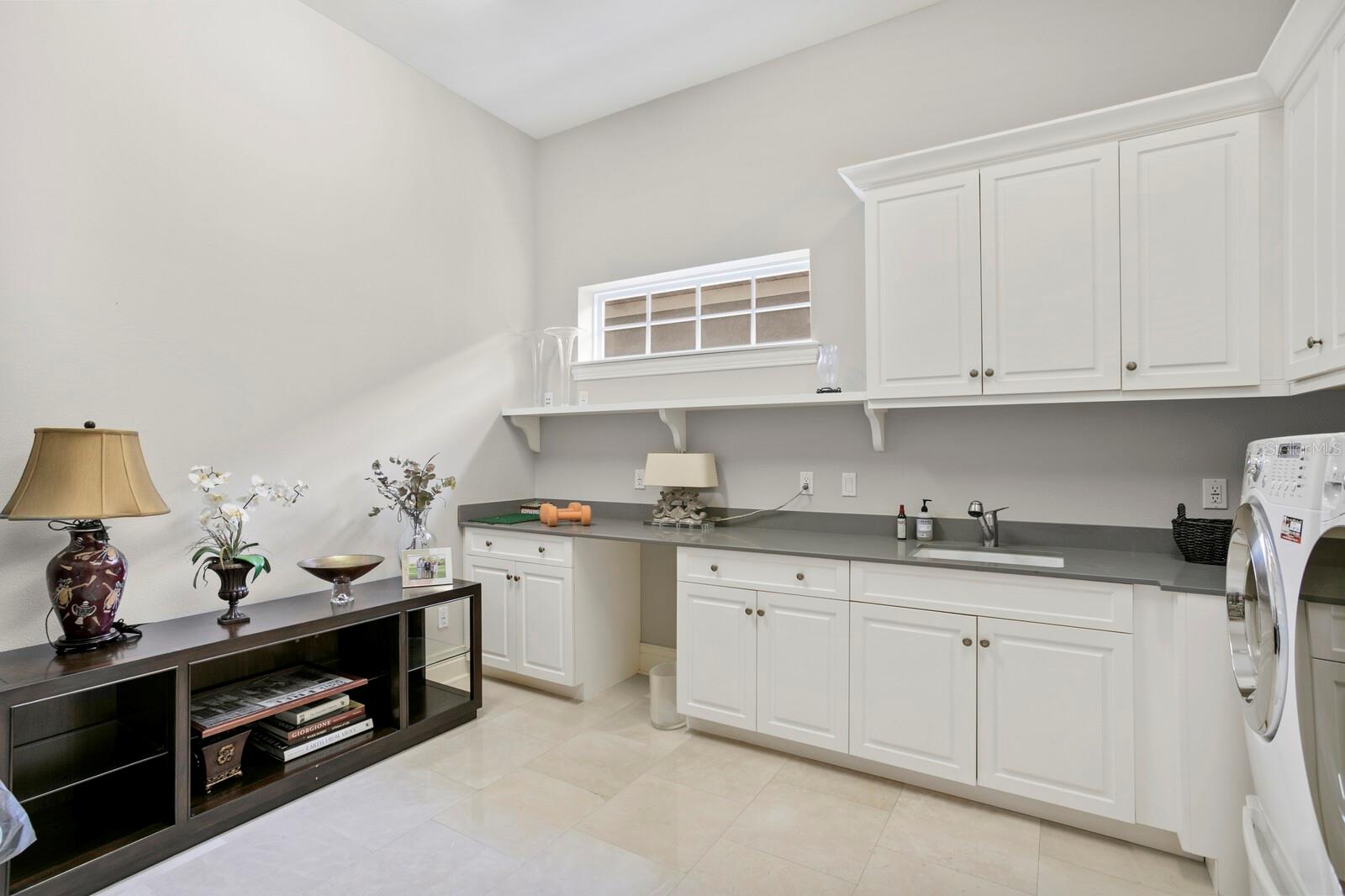 Huge Laundry and Craft room