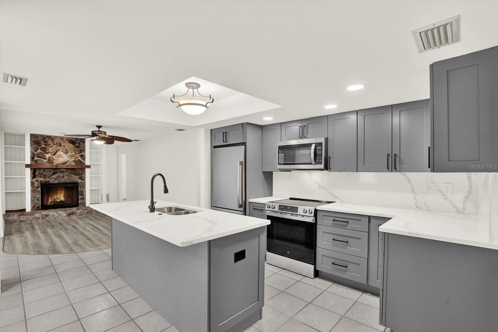 Kitchen and Family Room