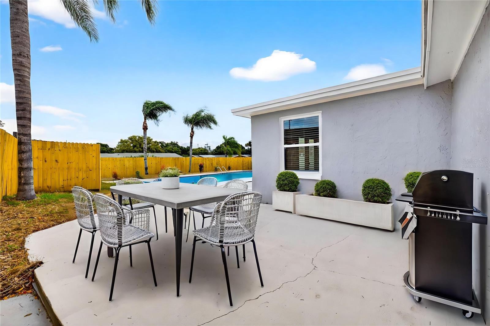 FULLY FENCED PRIVATE BACK YARD WITH POOL *VIRTUALLY STAGED*