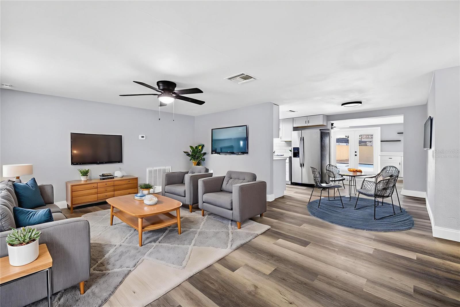 LIVING ROOM AND DINING ROOM COMBO *VIRTUALLY STAGED*