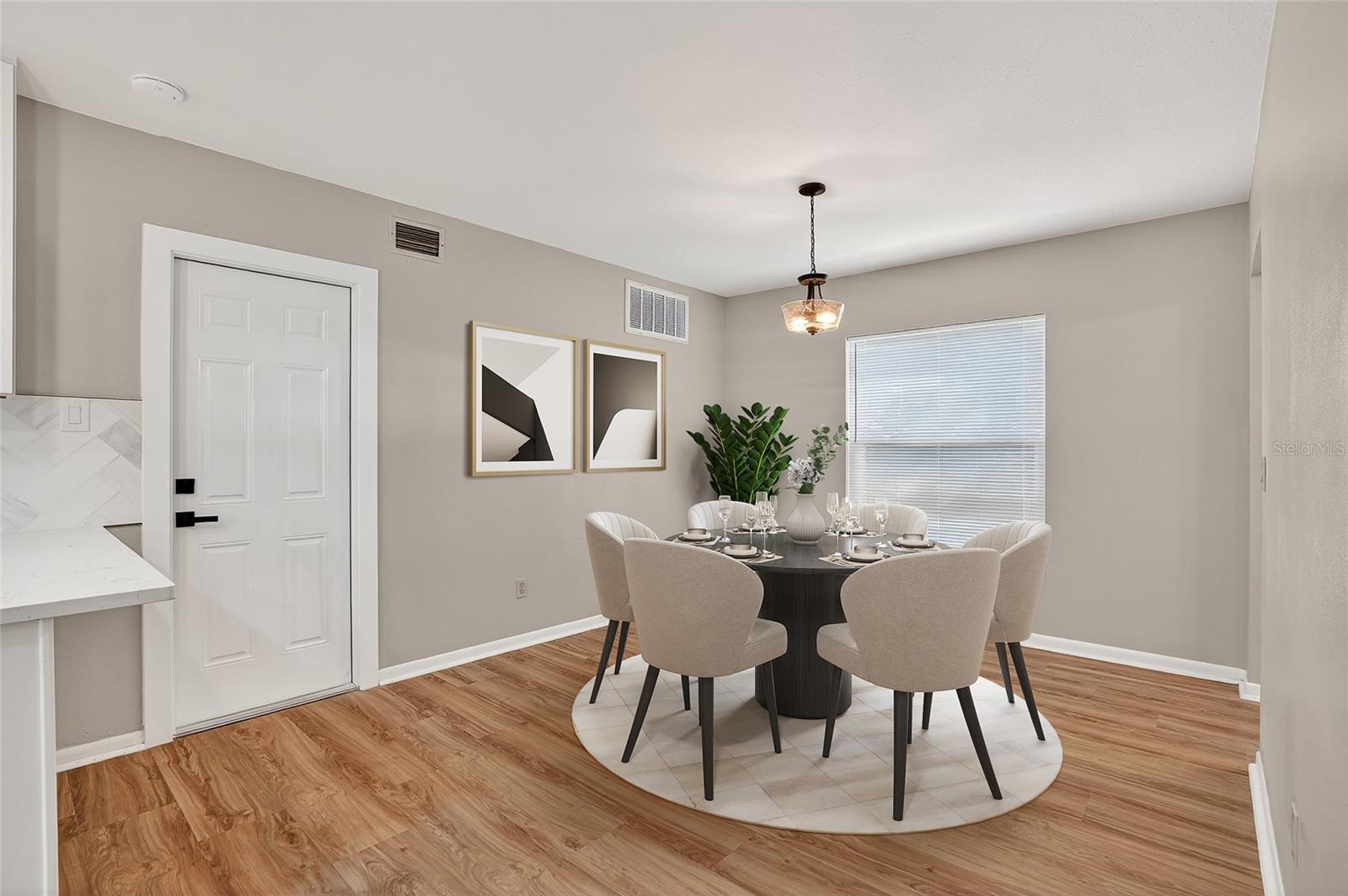 Open Dining Room Kitchen