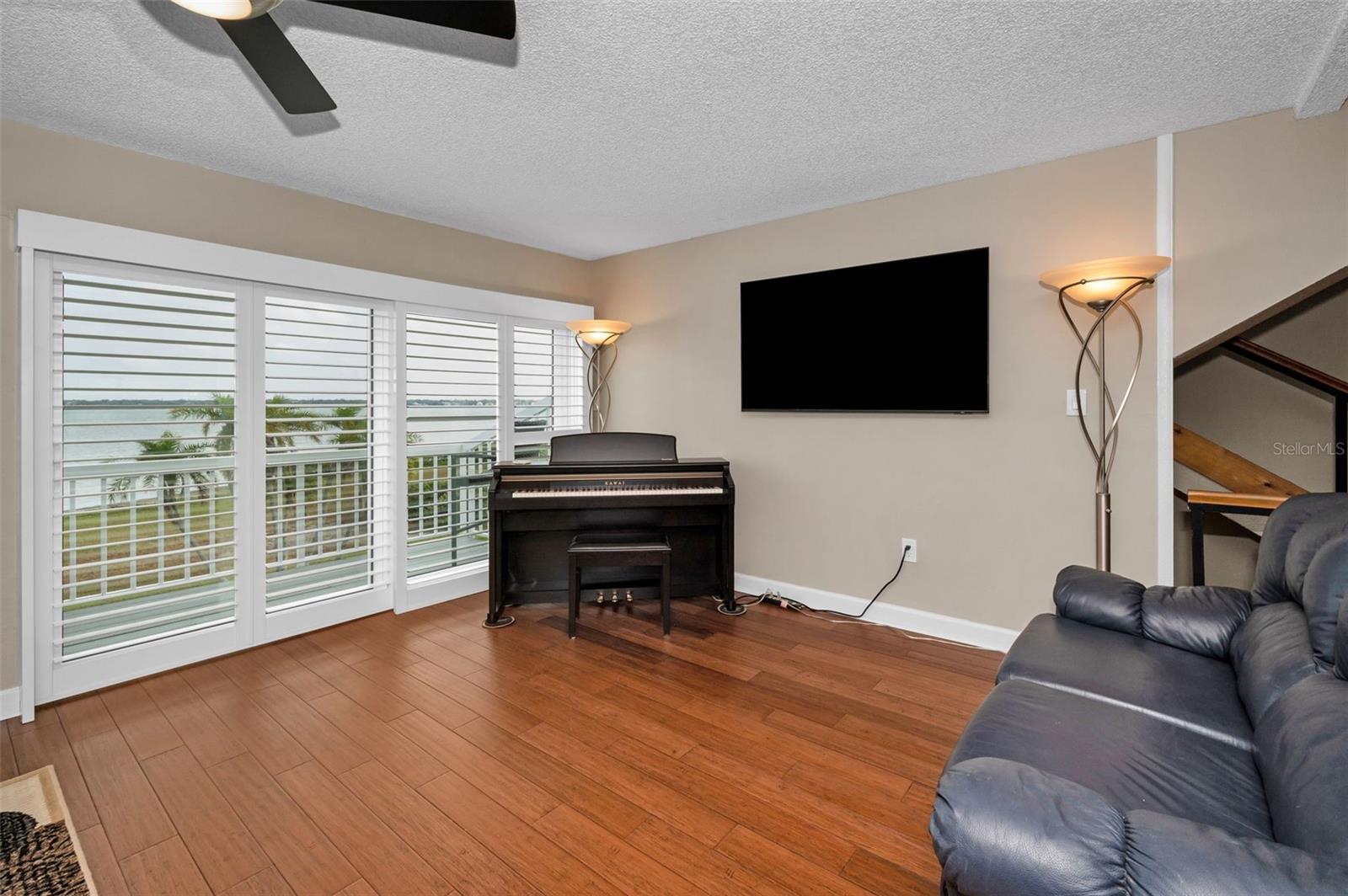 Gleaming wood floors on the main level