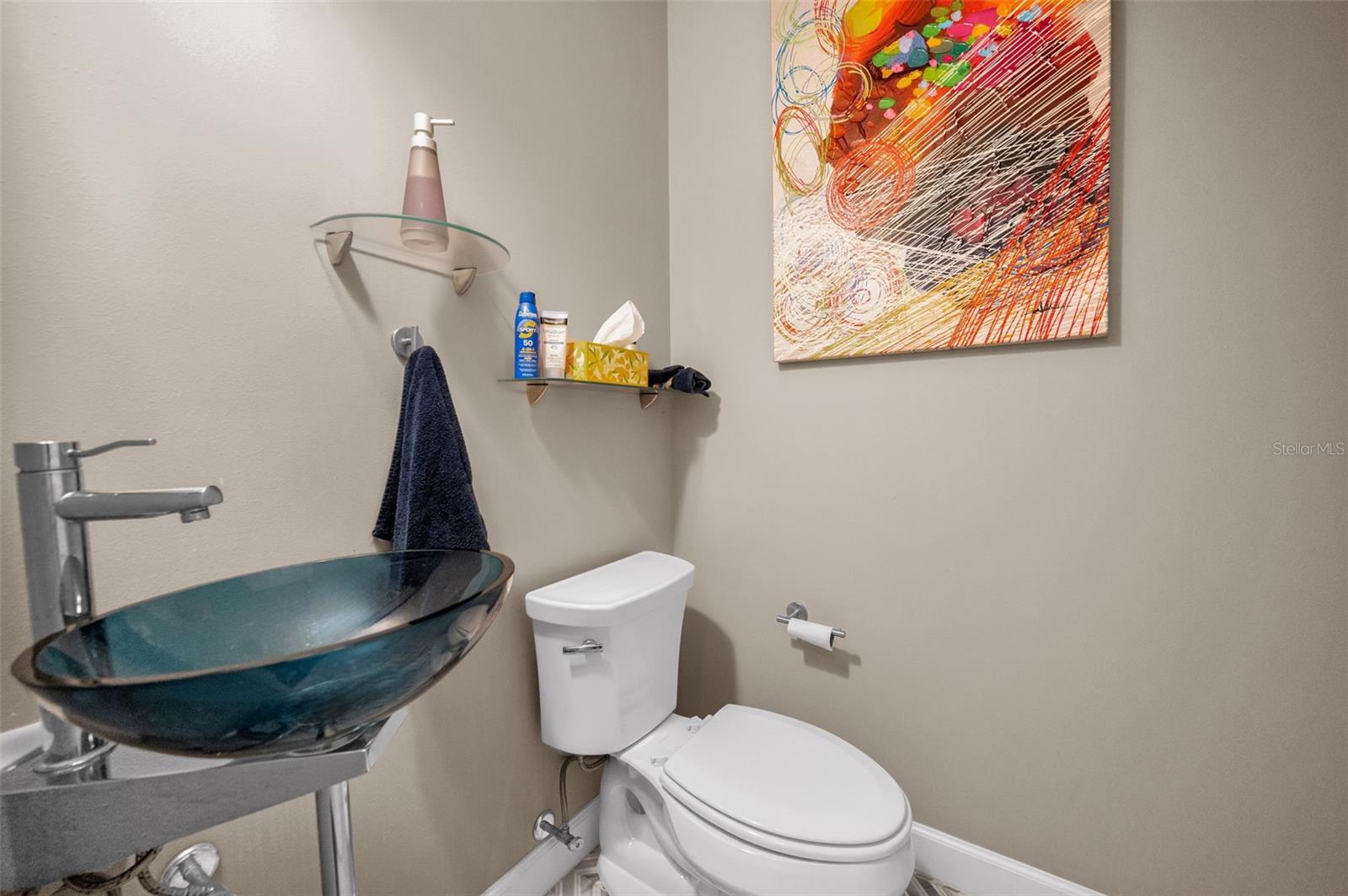 Main level half bath