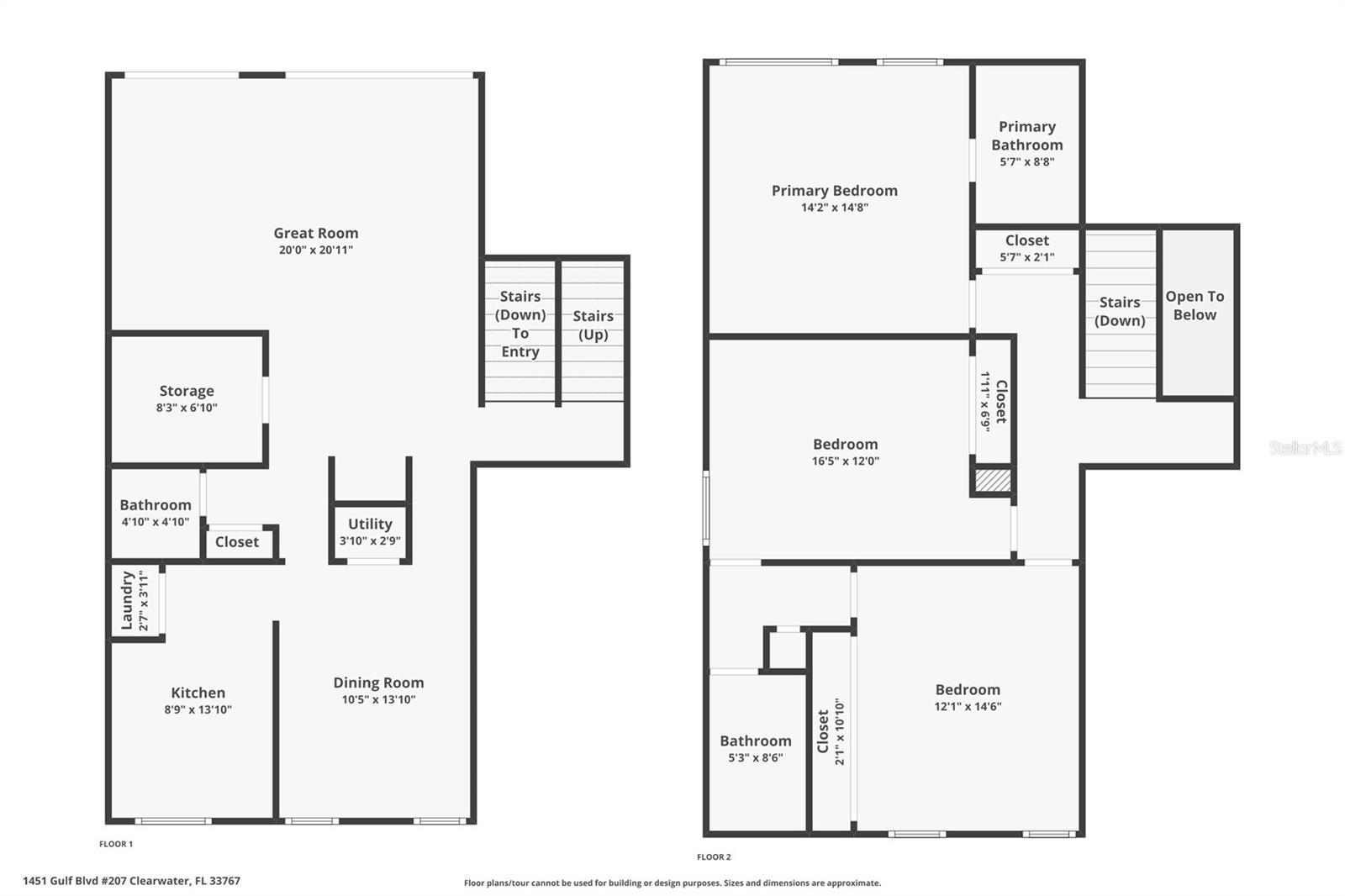 Floor plan of the unit