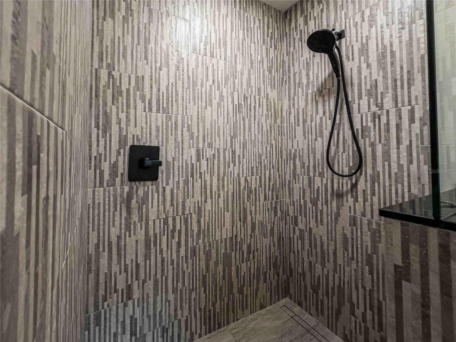 Stunning custom shower.