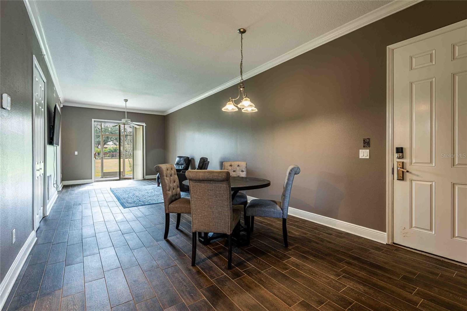 Dinette area  - entry door to the right.