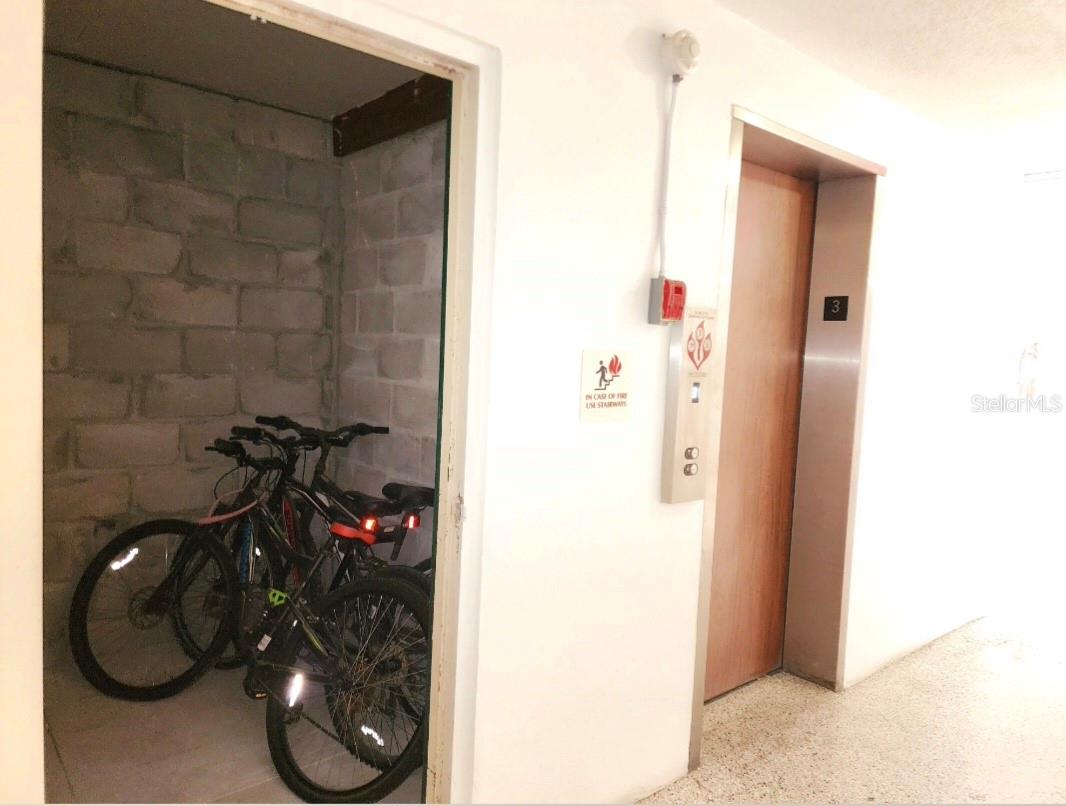 Bike  room on every floor