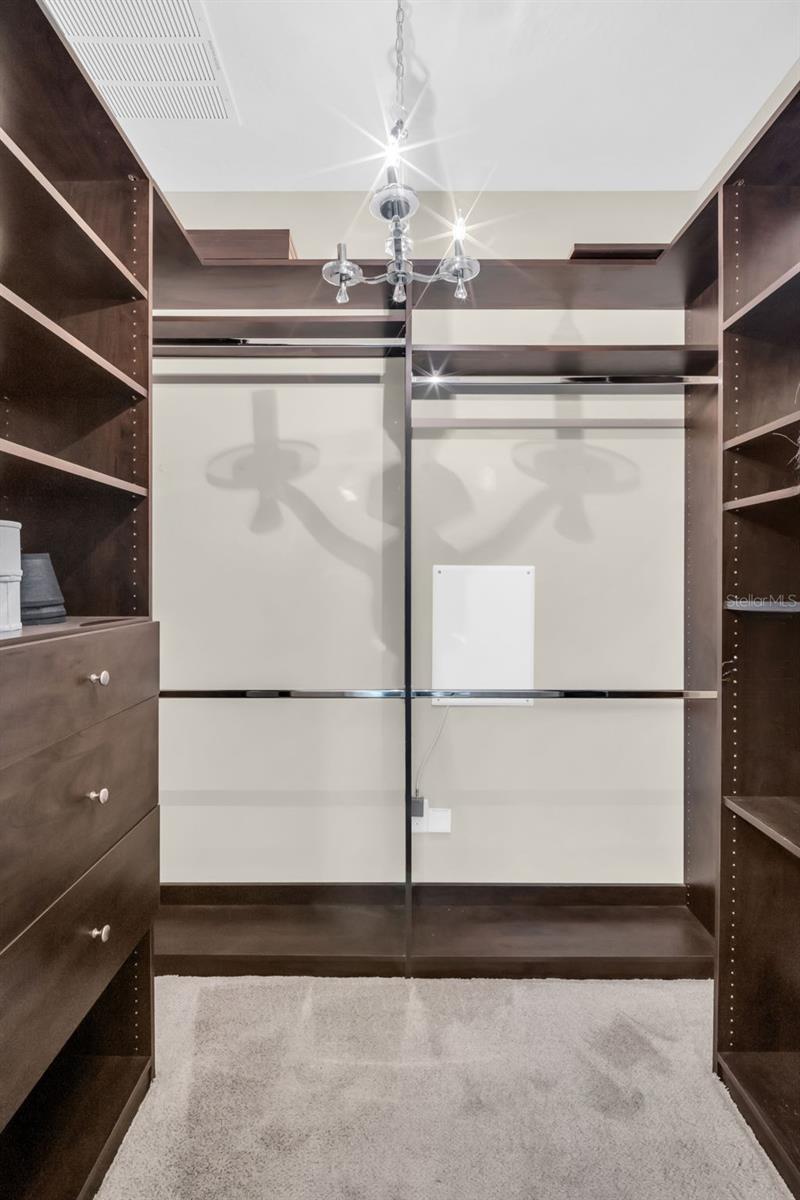 Stunning lighting & custom cabinetry~