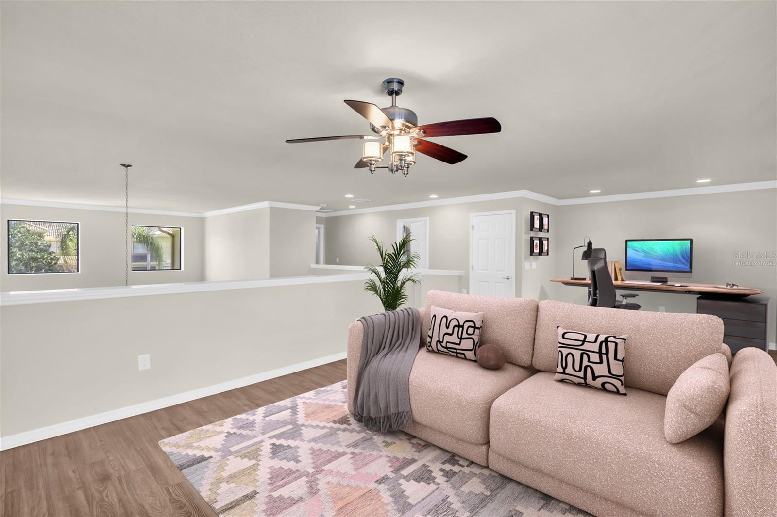 Loft open to the 1st floor~ VIRTUALLY STAGED