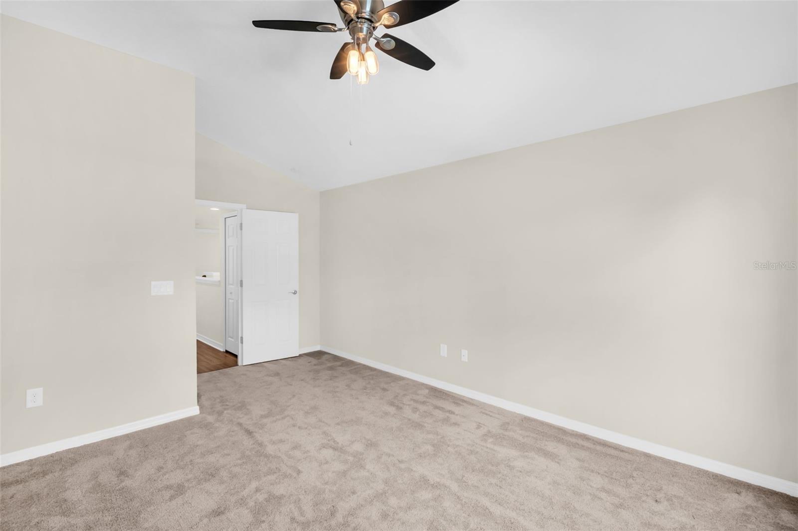 2nd bedroom offers vaulted ceilings & big enough for a king~