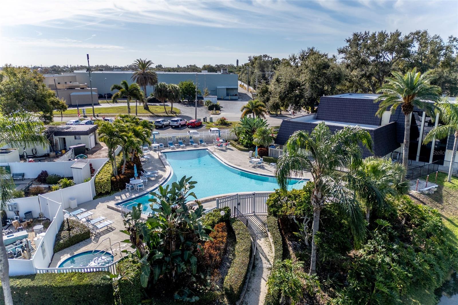 Overview of Heated Pool/Spa and Clubhouse