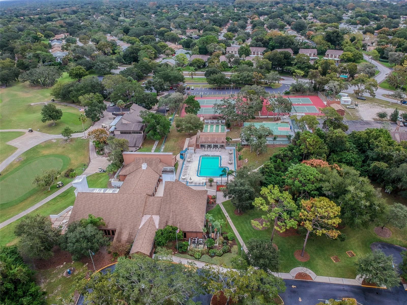 Clubhouse arial view