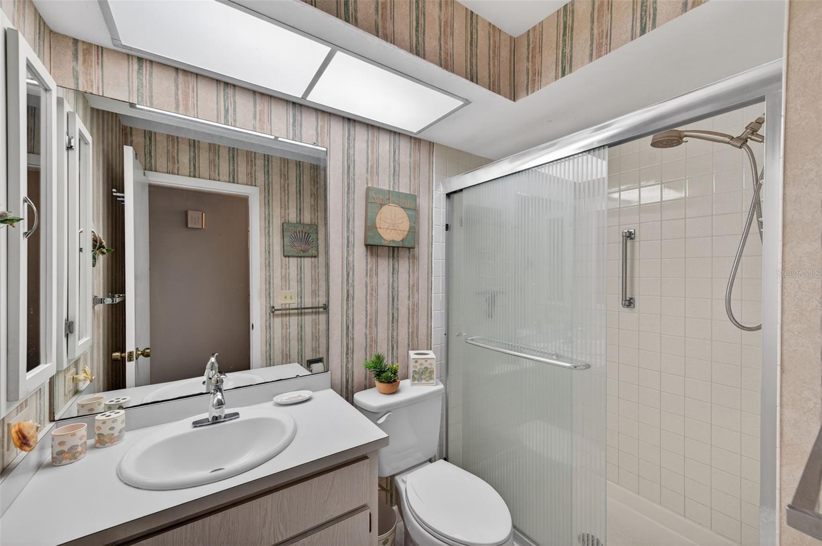 Guest bathroom with walk in shower