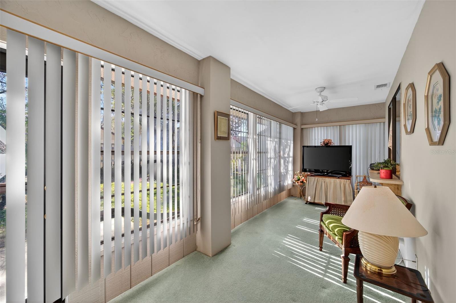 Florida room is climate controlled