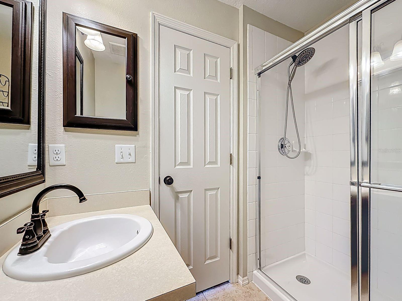 Primary ensuite bathroom with shower