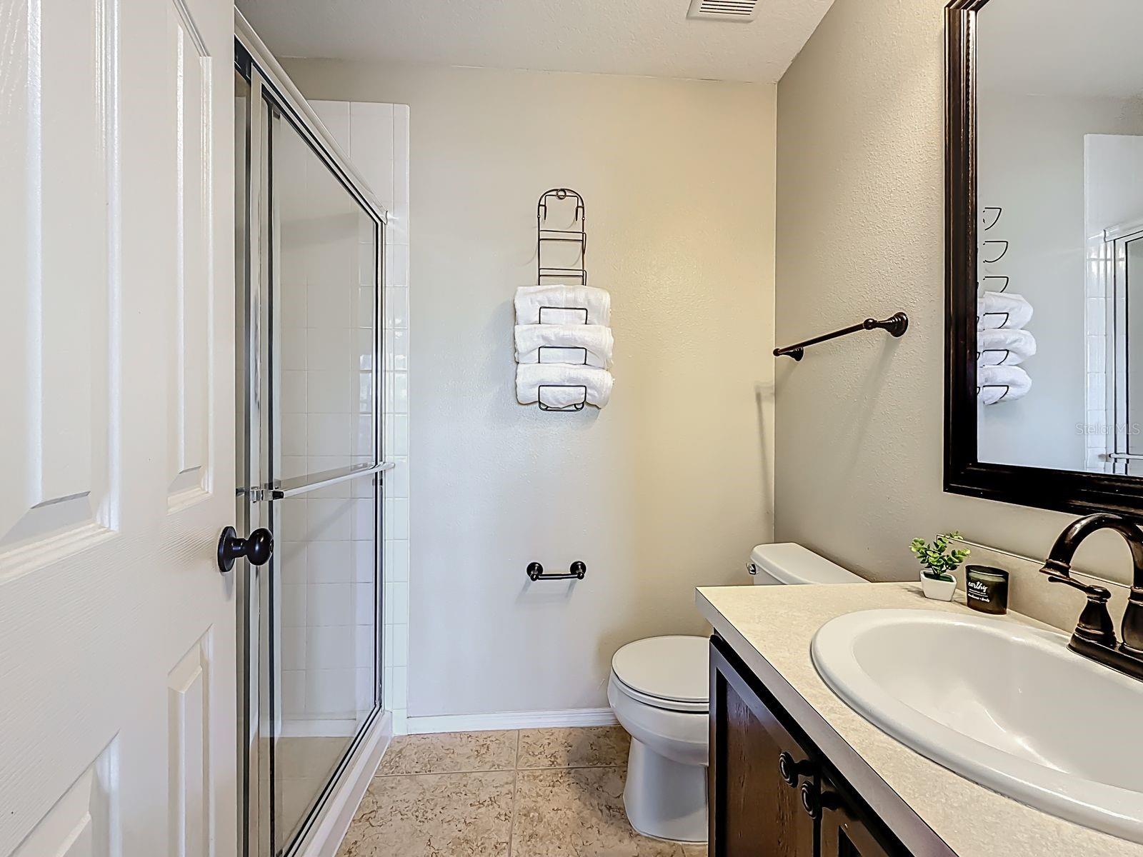 Primary ensuite bathroom with shower