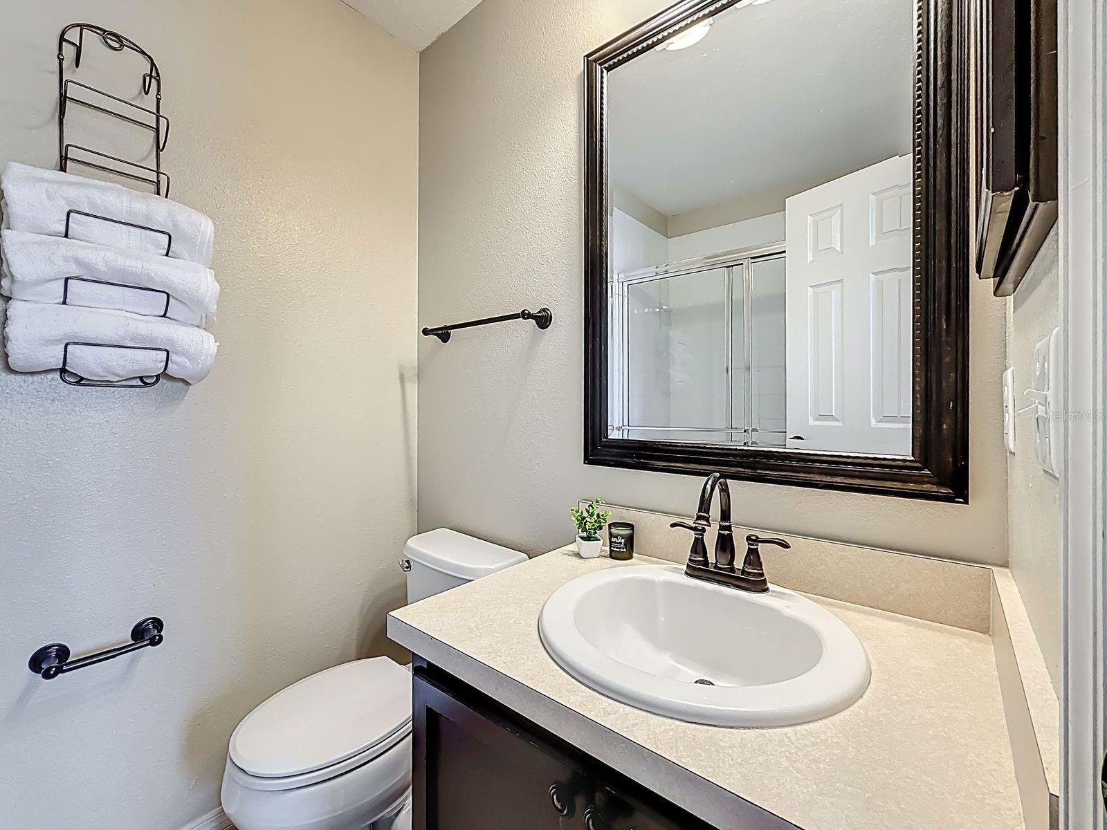 Primary ensuite bathroom with shower