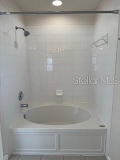 Master bath with oversized soaking tub.