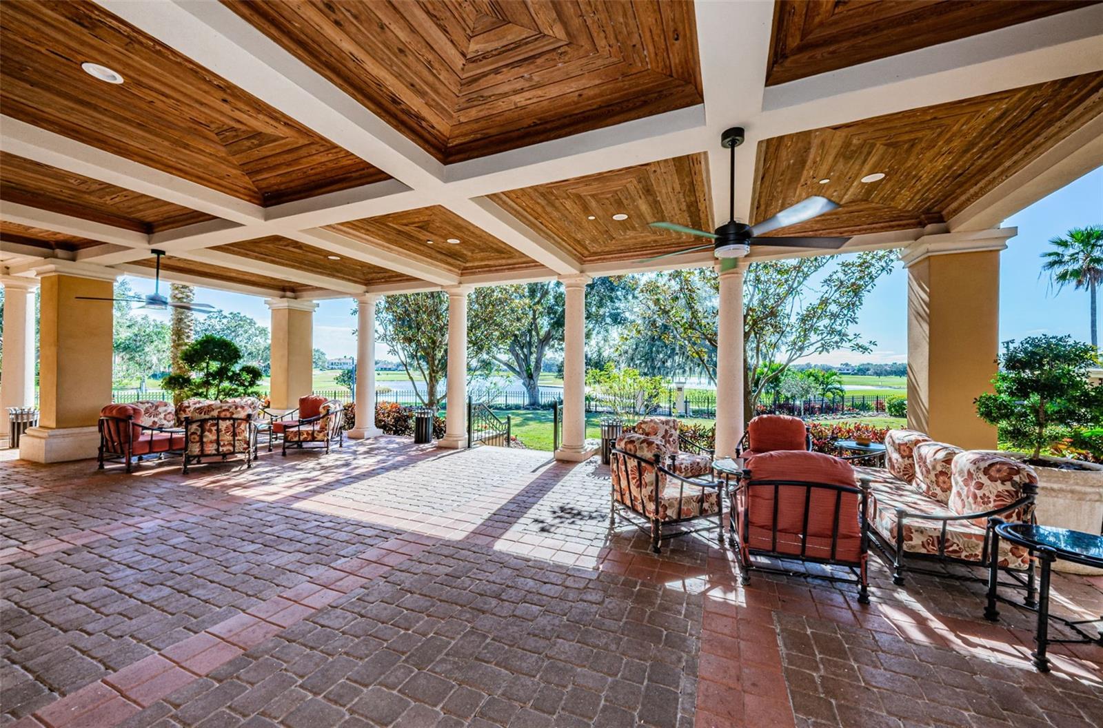 Champions Club outdoor patio