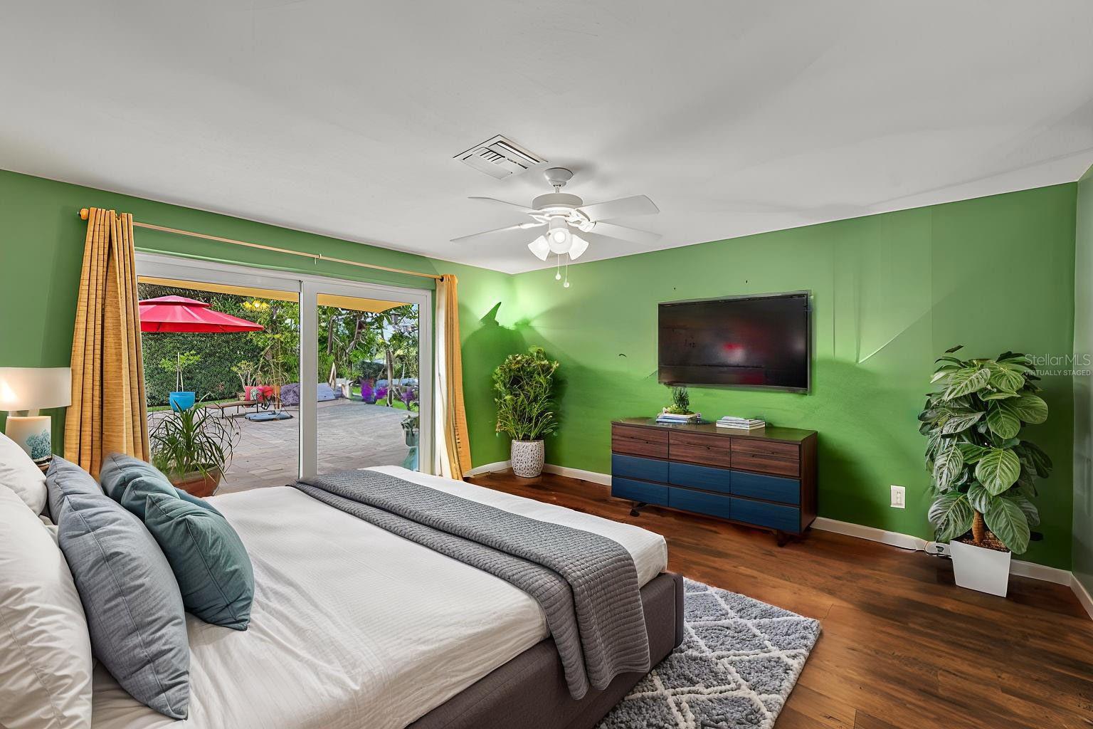 Virtually Staged Primary Bedroom