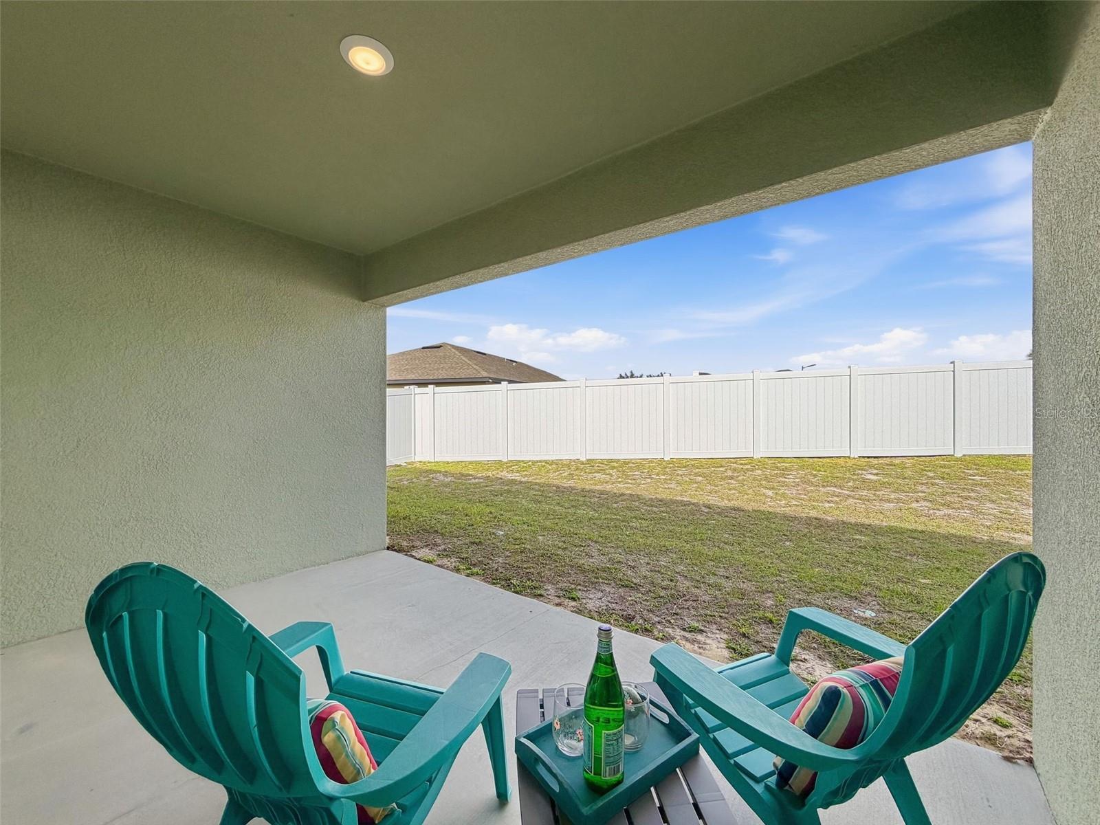 COVERED BACK PORCH