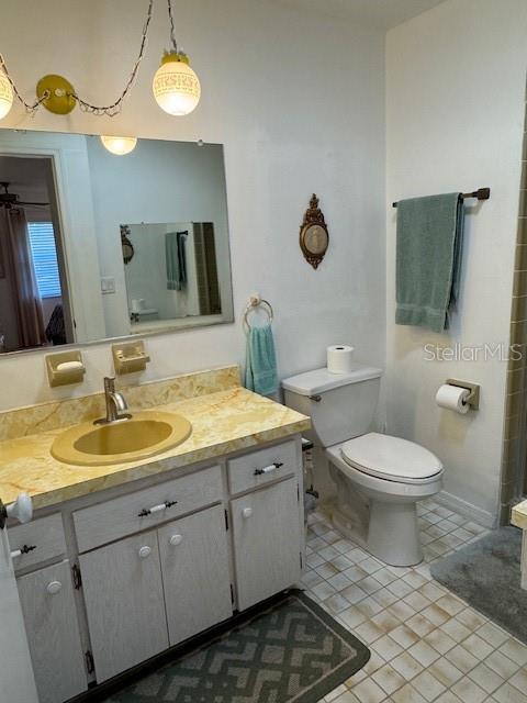 Primary bathroom with step-in shower