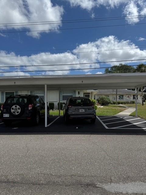 Assigned parking (space on the left) directly in front of the home