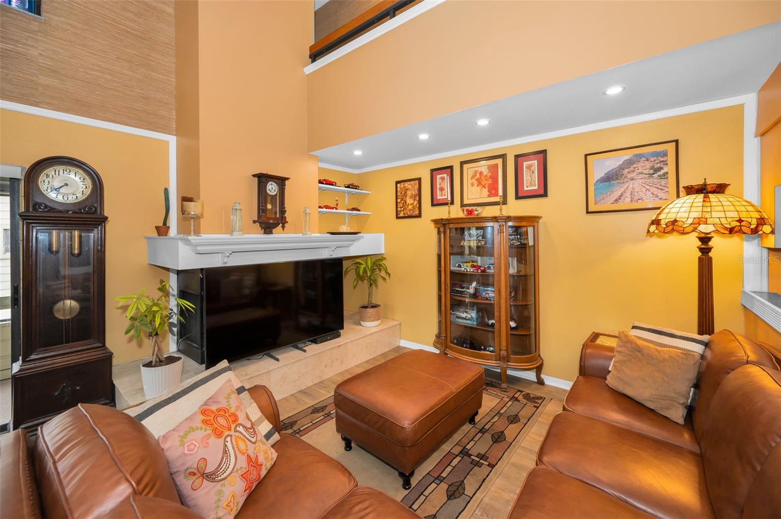 LIVING ROOM WITH FIREPLACE