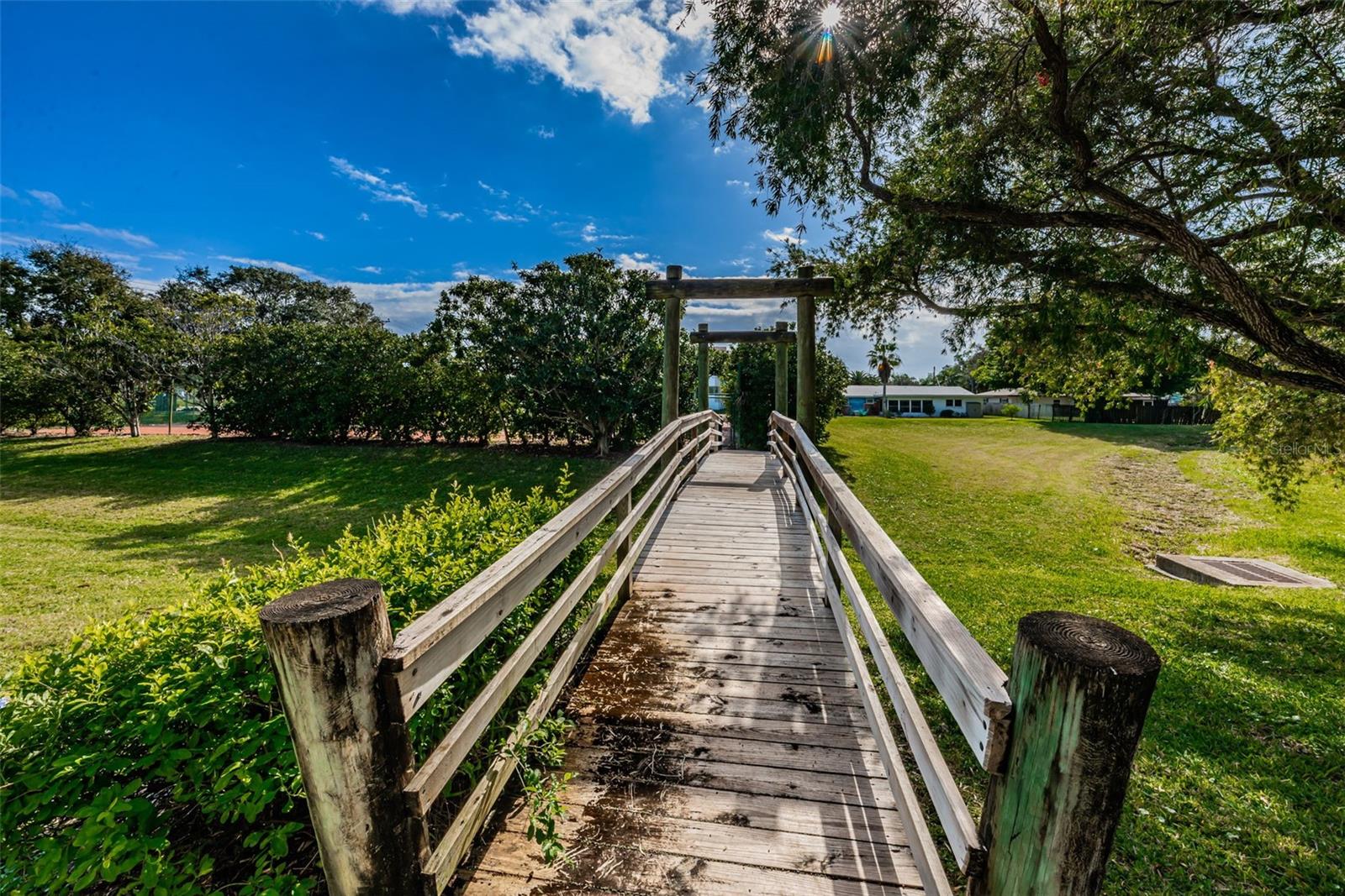 WALKWAY TO TENNIS COURTS